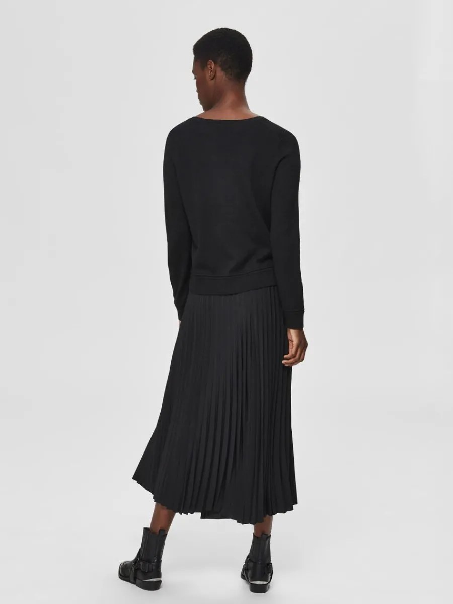 veckad_midikjol_6.webp SELECTED VECKAD MIDIKJOL Black Cheap