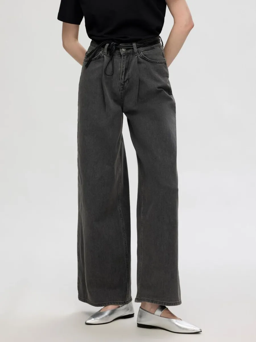 veckad_vida_jeans_0.webp SELECTED VECKAD VIDA JEANS Grey Online