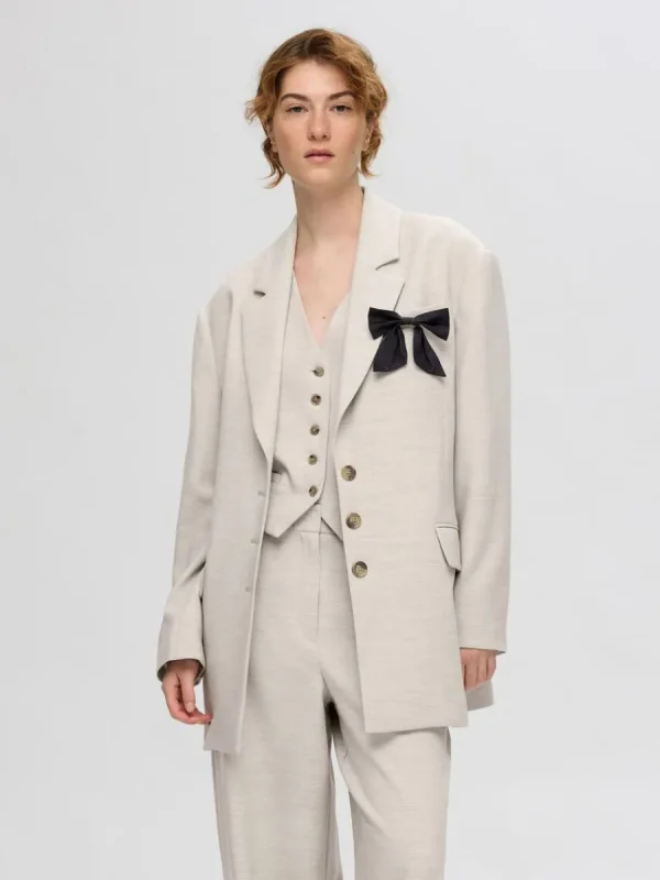SELECTED ÖVERDIMENSIONERAD KAVAJ Beige Sale