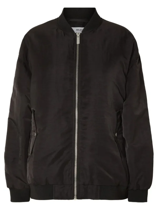 SELECTED ÖVERDIMENSIONERAD RE:DOWN® BOMBERJACKA Black Shop