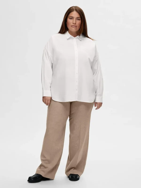 SELECTED ÖVERDIMENSIONERAD SKJORTA White Clearance