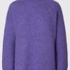 SELECTED ÖVERDIMENSIONERAD STICKAD TRÖJA Purple Online