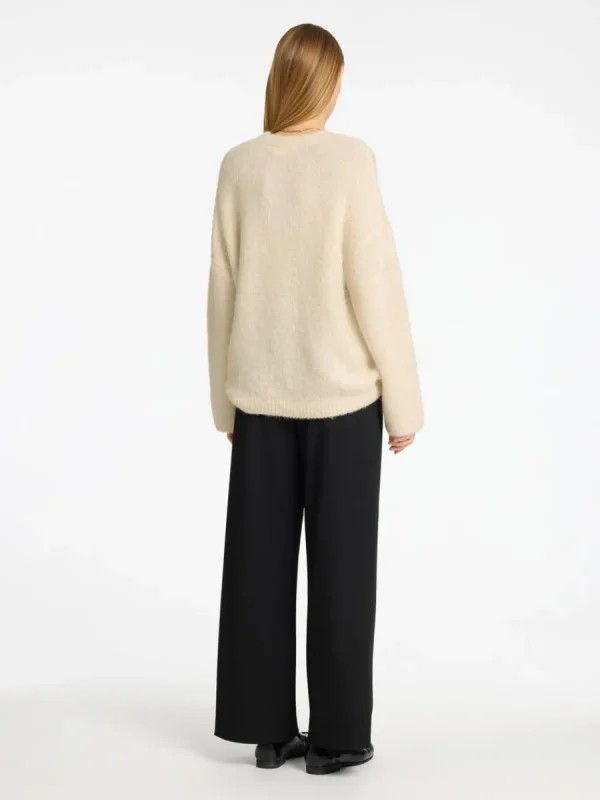 SELECTED ÖVERDIMENSIONERAD STICKAD TRÖJA Beige Flash Sale