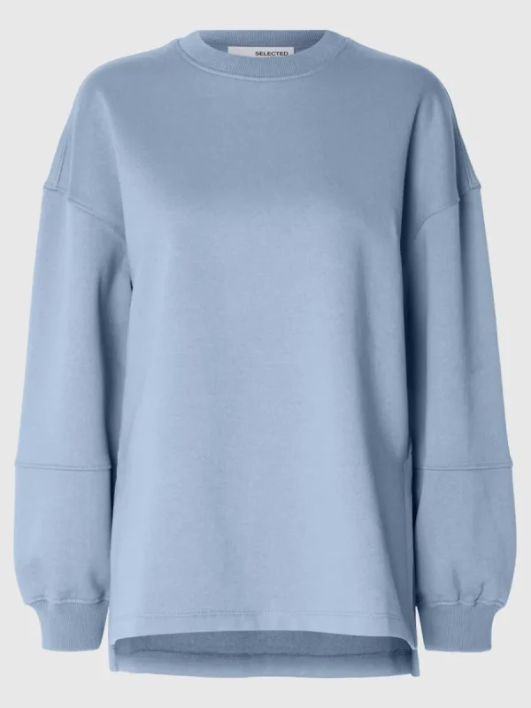 SELECTED ÖVERDIMENSIONERAD SWEATSHIRT Blue Best Sale