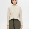SELECTED ÖVERDIMENSIONERAD TRÖJA Beige Flash Sale