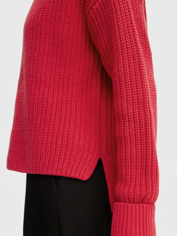 SELECTED ÖVERDIMENSIONERAD TRÖJA Red Discount
