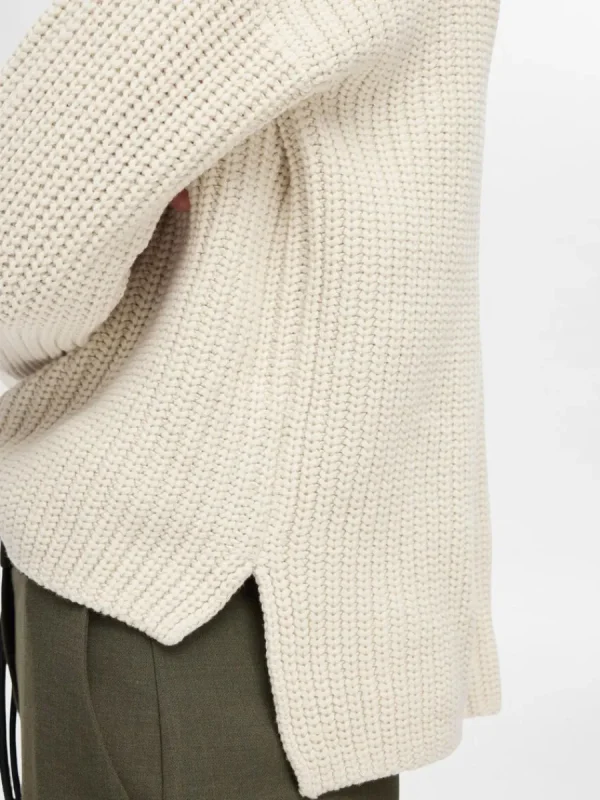 SELECTED ÖVERDIMENSIONERAD TRÖJA Beige Flash Sale