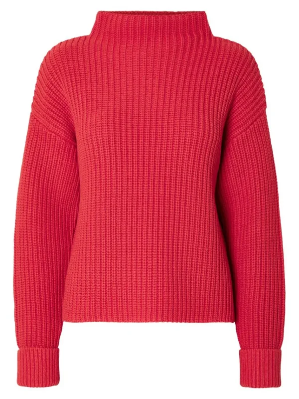 SELECTED ÖVERDIMENSIONERAD TRÖJA Red Discount