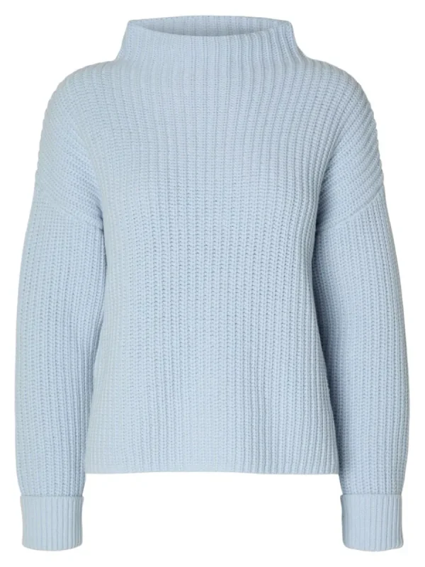 SELECTED ÖVERDIMENSIONERAD TRÖJA Blue Flash Sale