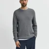 SELECTED VÅFFELSTICKNING TRÖJA Grey Store