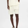 SELECTED VÅFFLAD SHORTS White Cheap