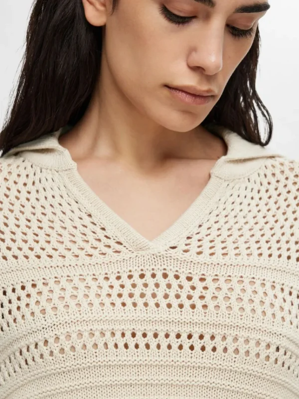 SELECTED VIRKAD STIL TRÖJA Beige Best