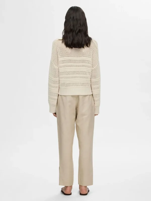 SELECTED VIRKAD STIL TRÖJA Beige Best