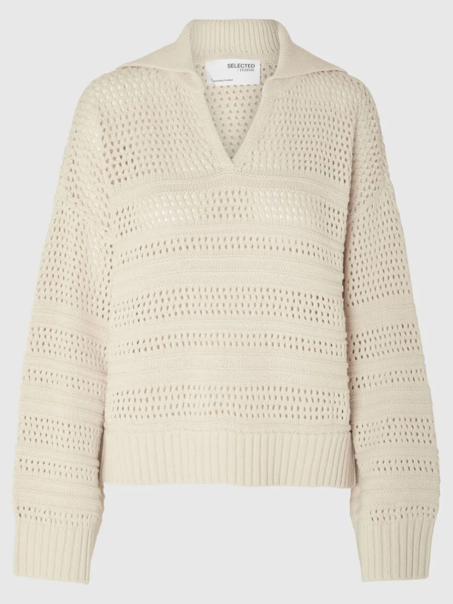 virkad_stil_trja_5.webp SELECTED VIRKAD STIL TRÖJA Beige Best