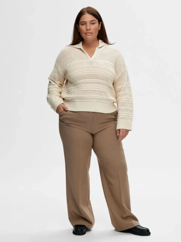 SELECTED VIRKAD STIL TRÖJA Beige Best