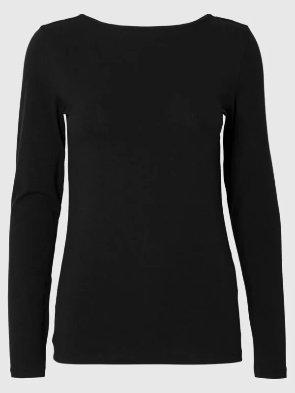 SELECTED VÄNDBAR LÅNGÄRMAD T-SHIRT Black Hot