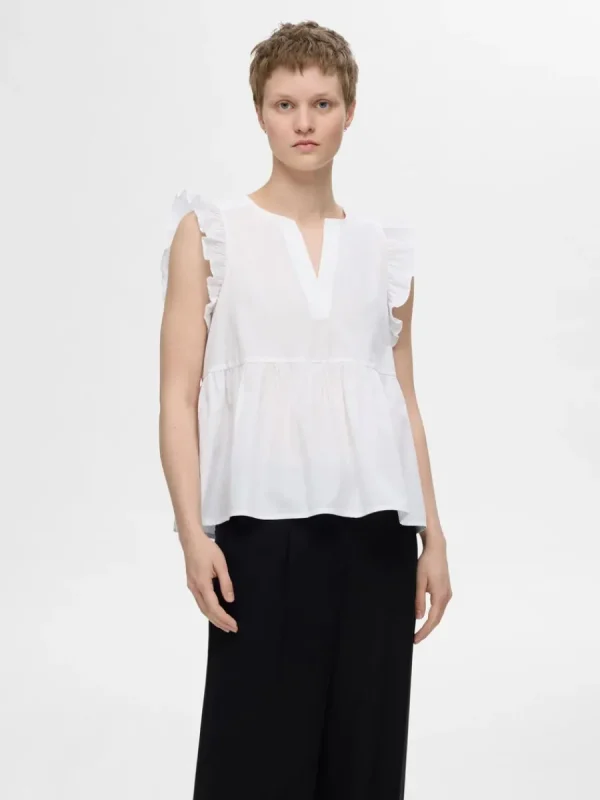 SELECTED VOLANGPRYDD TOPP White Flash Sale