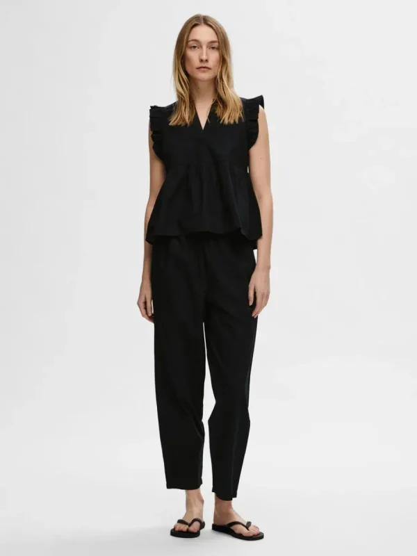 SELECTED VOLANGPRYDD TOPP Black Flash Sale