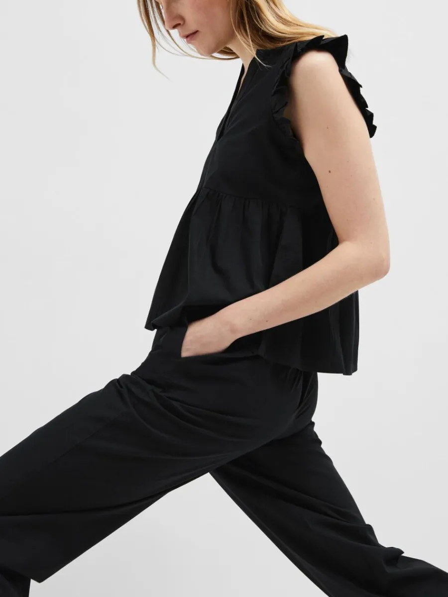 volangprydd_topp_2.webp SELECTED VOLANGPRYDD TOPP Black Flash Sale