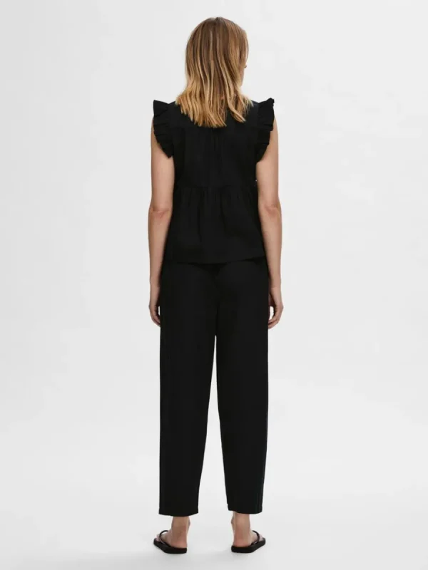 SELECTED VOLANGPRYDD TOPP Black Flash Sale