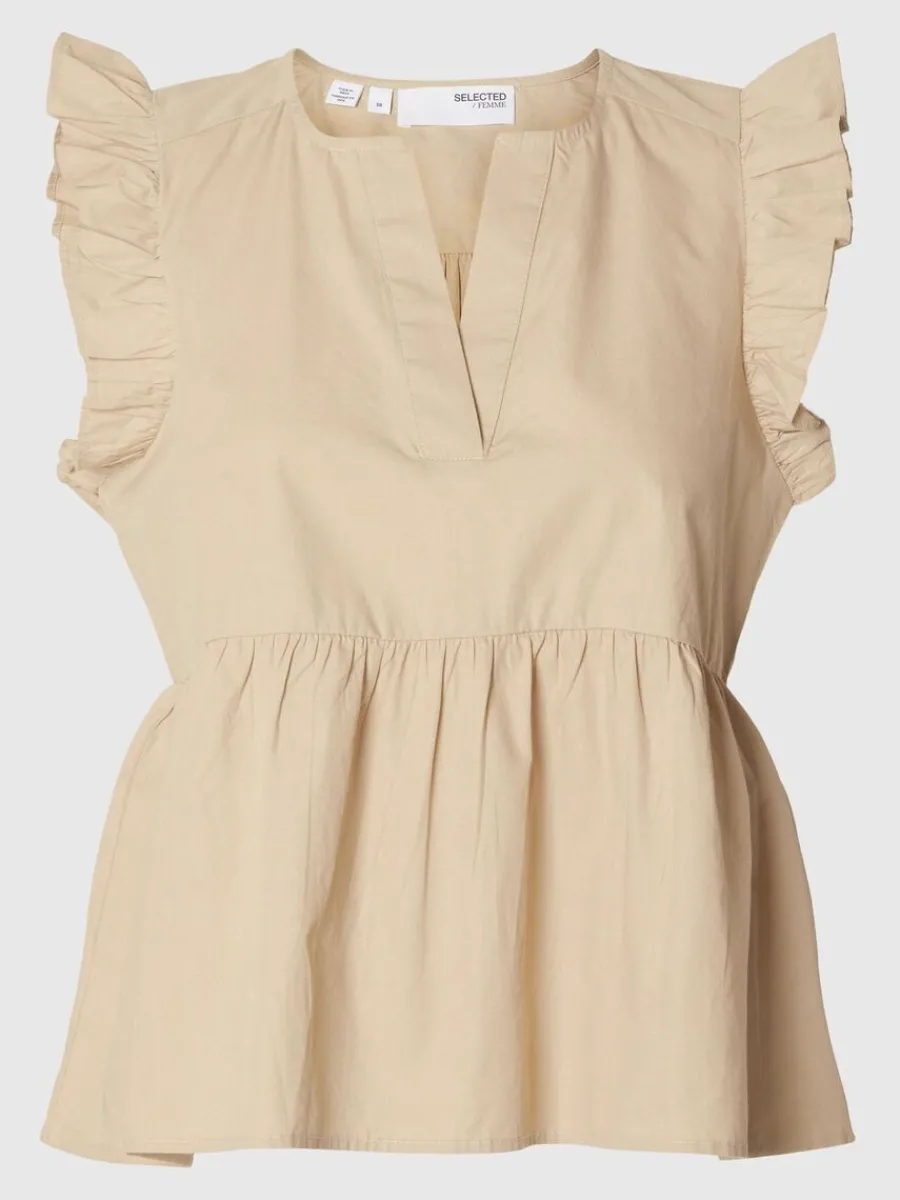 volangprydd_topp_5-2.webp SELECTED VOLANGPRYDD TOPP Beige Fashion