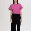SELECTED VOLANGPRYDD T-SHIRT Pink New