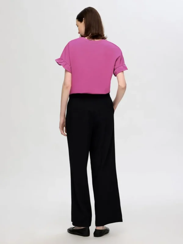 SELECTED VOLANGPRYDD T-SHIRT Pink New