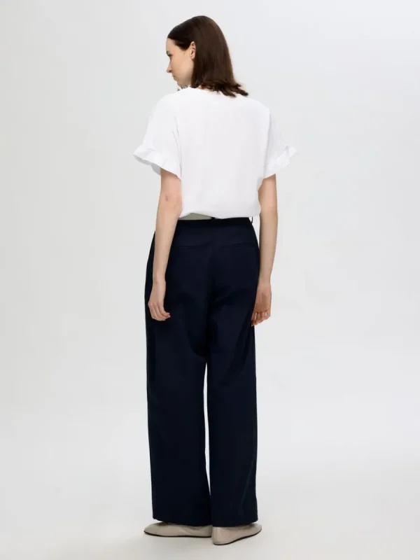SELECTED VOLANGPRYDD T-SHIRT White New