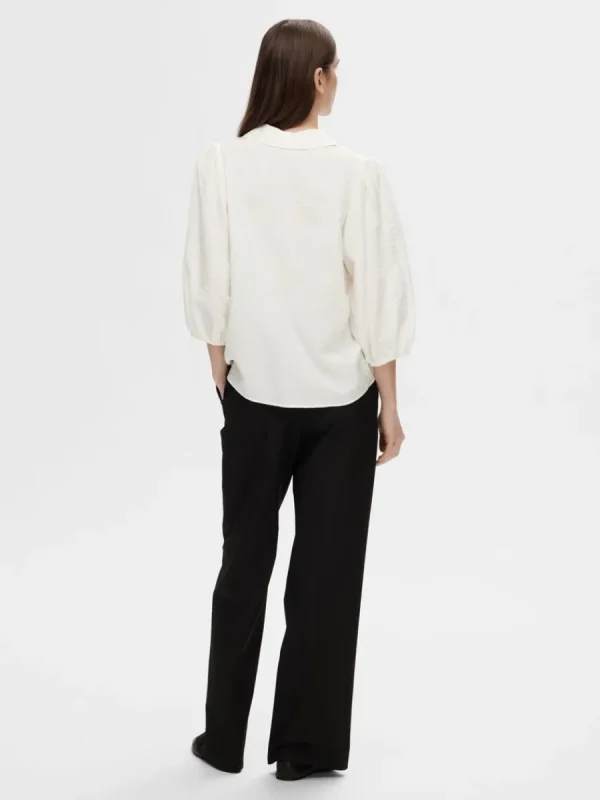 SELECTED V-RINGNING BLUS White Online
