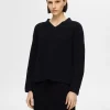 SELECTED V-RINGNING STICKAD TRÖJA Black Online