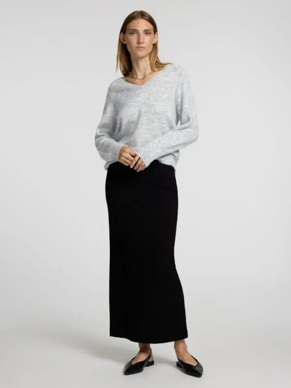 SELECTED V-RINGNING STICKAD TRÖJA Grey New