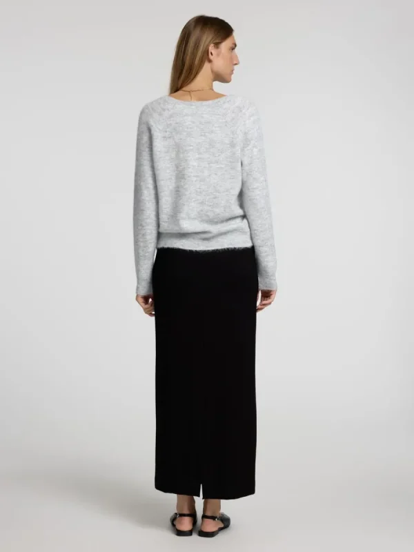 SELECTED V-RINGNING STICKAD TRÖJA Grey New