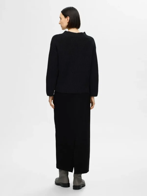 SELECTED V-RINGNING STICKAD TRÖJA Black Online