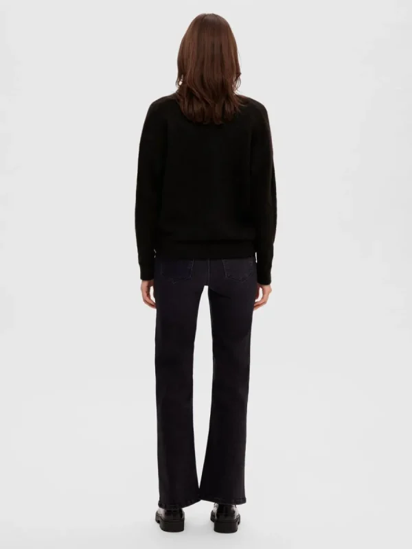 SELECTED V-RINGNING TRÖJA Black Clearance