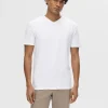 SELECTED V-RINGNING T-SHIRT White Discount