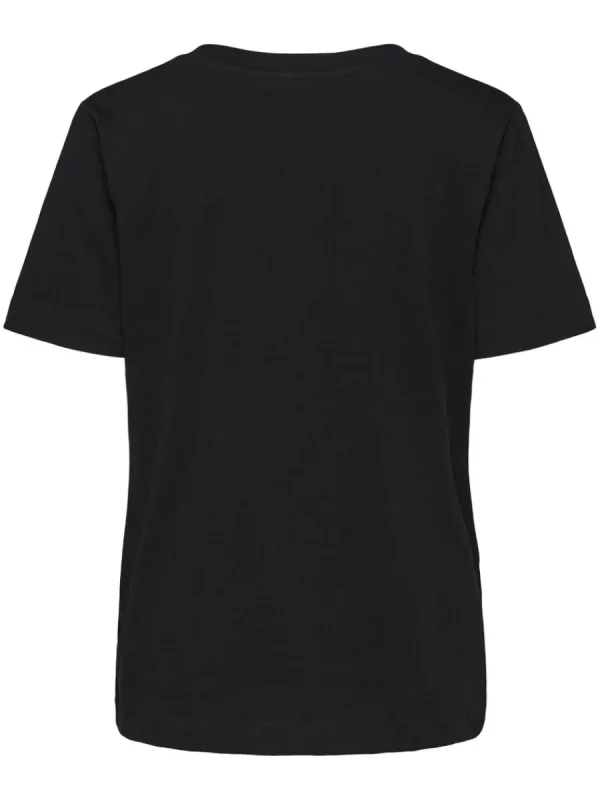 SELECTED V-RINGNING T-SHIRT Black Best