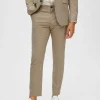 SELECTED VÄVD BYXOR Beige Online