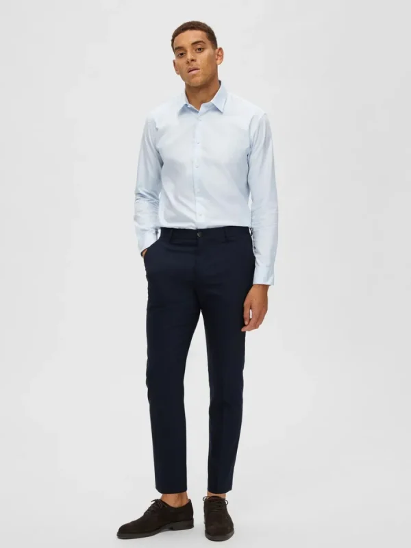 SELECTED VÄVD BYXOR Blue Store