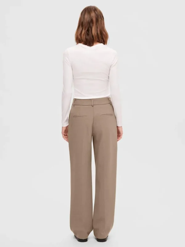 SELECTED VÄVD BYXOR Brown Best Sale