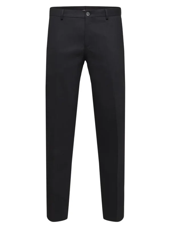 SELECTED VÄVD BYXOR Black Clearance
