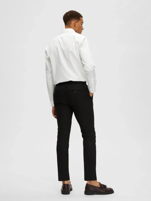 SELECTED VÄVD BYXOR Black Clearance