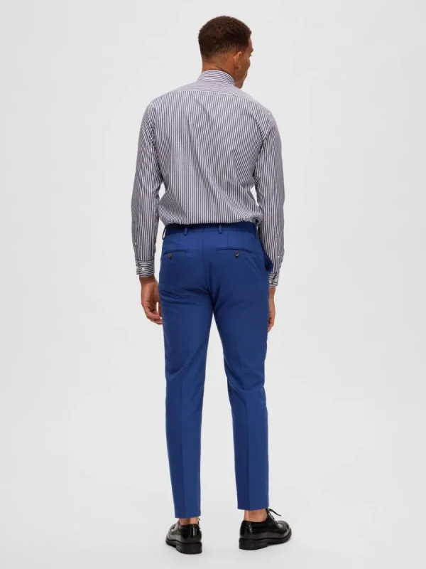 SELECTED VÄVD BYXOR Blue Clearance