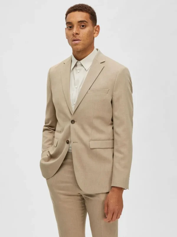 SELECTED VÄVD KAVAJ Beige Store