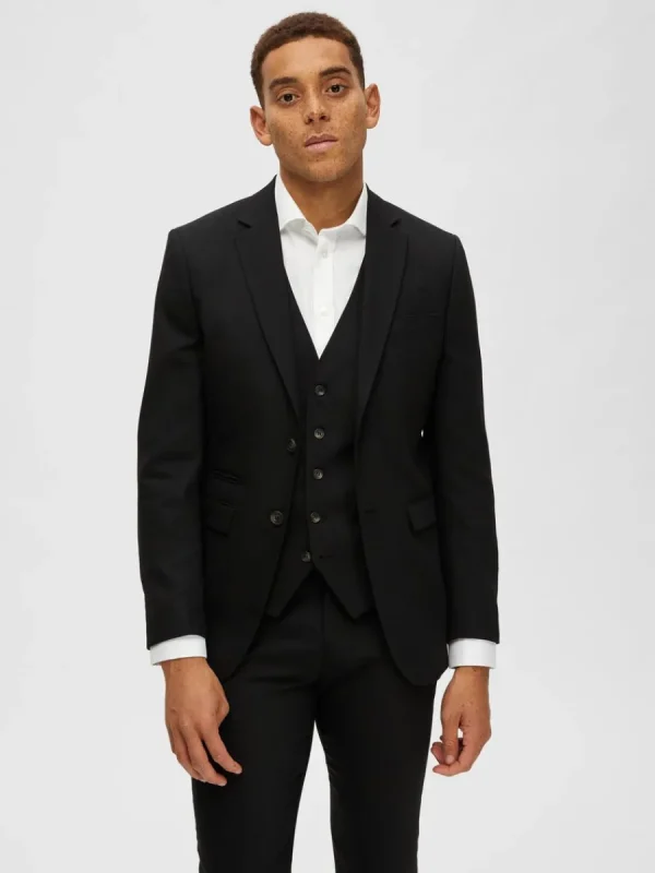 SELECTED VÄVD KAVAJ Black Store