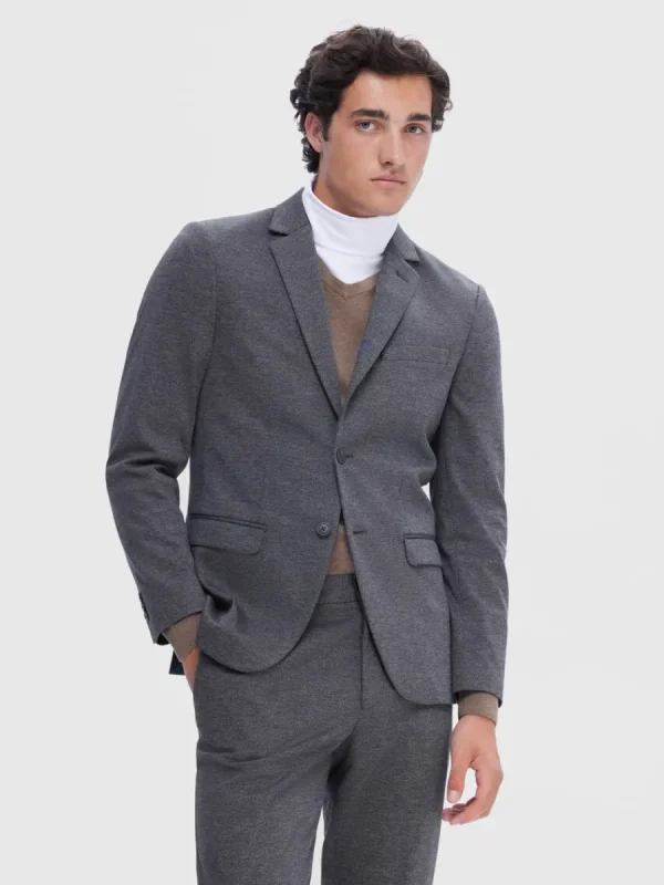 SELECTED VÄVD KAVAJ Blue Shop