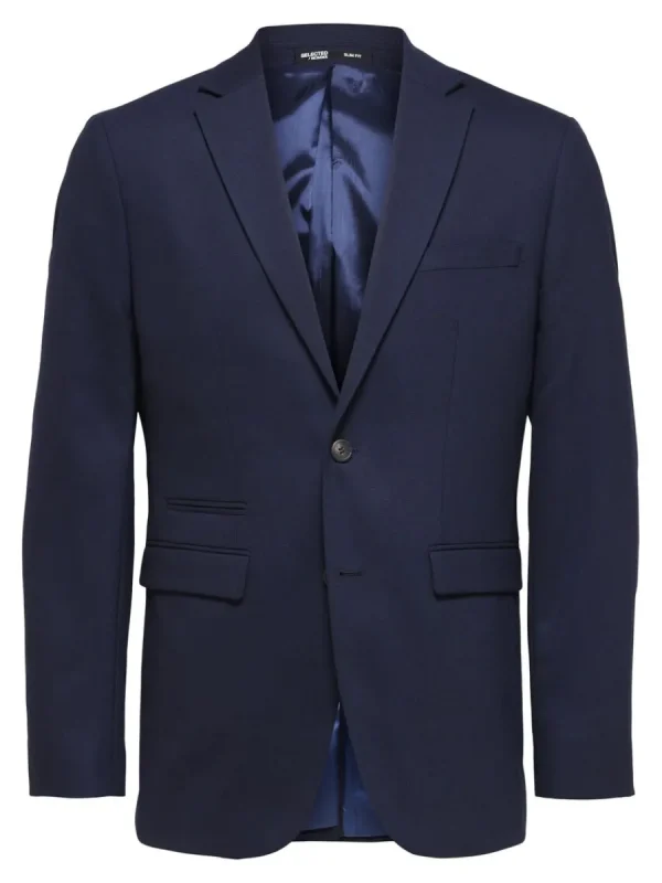 SELECTED VÄVD KAVAJ Blue Store