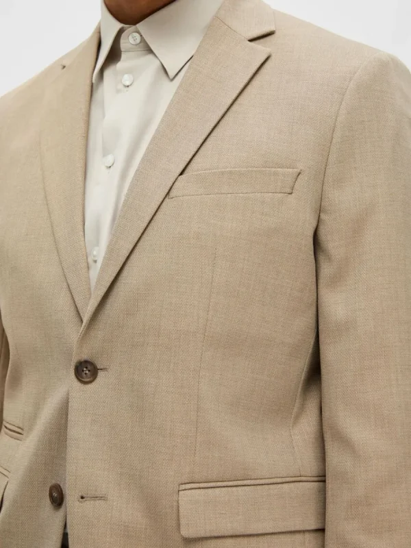 SELECTED VÄVD KAVAJ Beige Store
