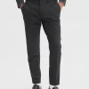 SELECTED VÄVD SLIM FIT BYXOR Grey Discount