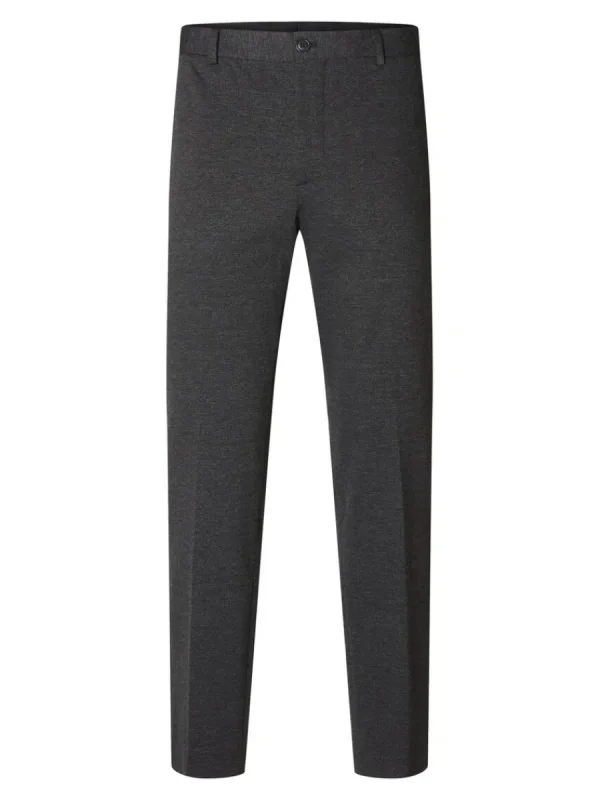 SELECTED VÄVD SLIM FIT BYXOR Grey Discount