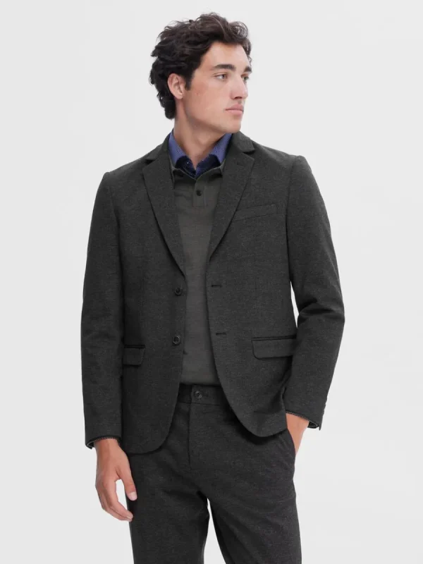 SELECTED VÄVD SLIM FIT KAVAJ Grey Hot